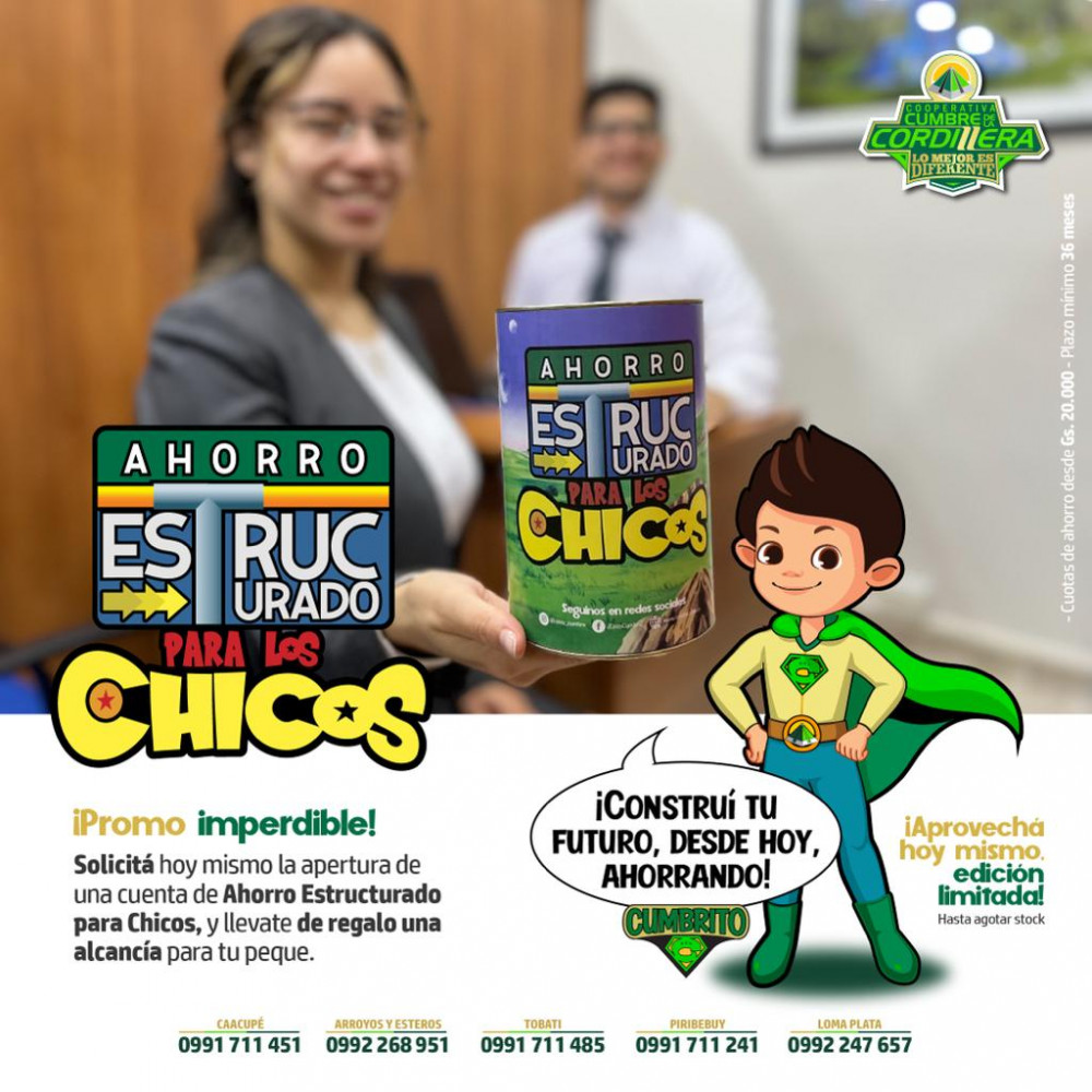 Ahorro estructurado para Chicos